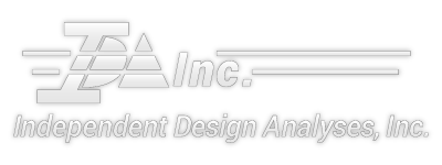 IDA Inc - Independent Design Analyses Logo - White
